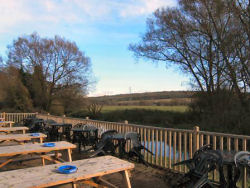 Terrace overlooking Wytham Woods Terrace overlooking Wytham Woods
